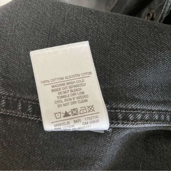 Hudson faded black distressed denim jacket - Picture 5 of 12